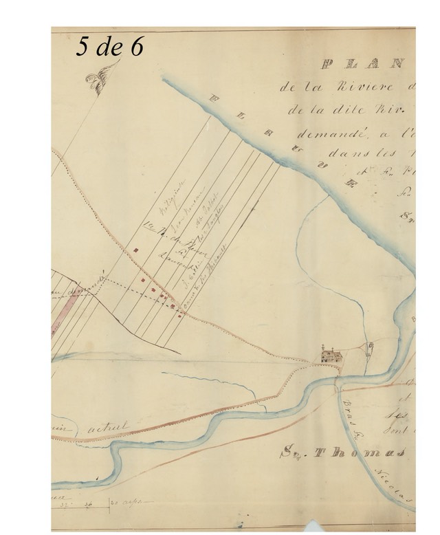 Carte 5:6 Pointe à la Caille vers St-François